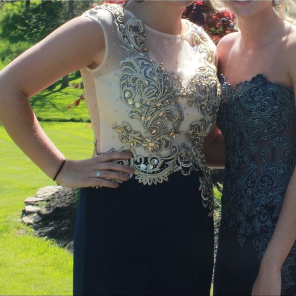 Navy Blue Prom Dress